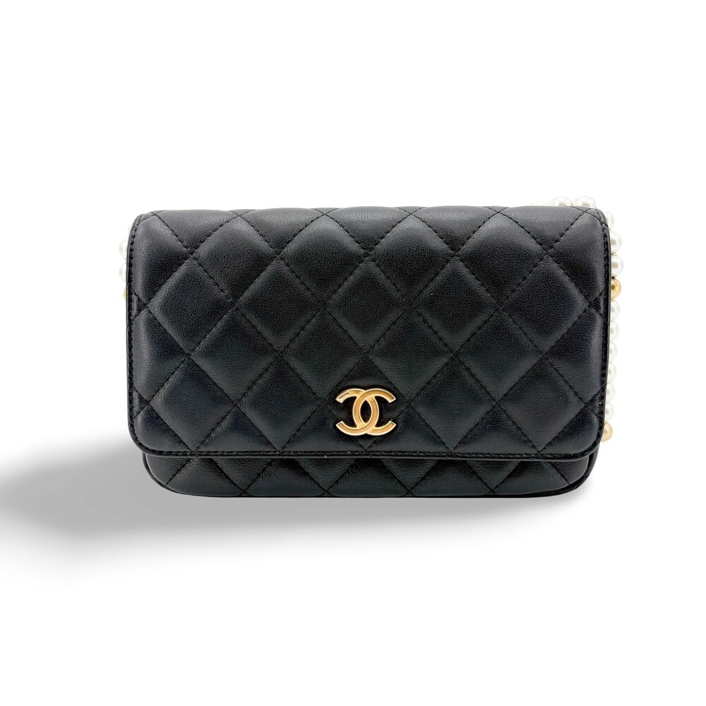 Chanel CC Flap Clutch Quilted Lambskin